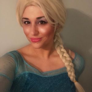 Queen Elsa Costume with Wig